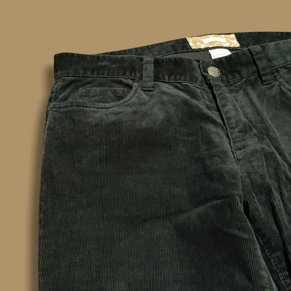 J. CREW Matchstick Women's Size 30 S Black Corduroy Mid Rise‎ Jeans 33 x 30